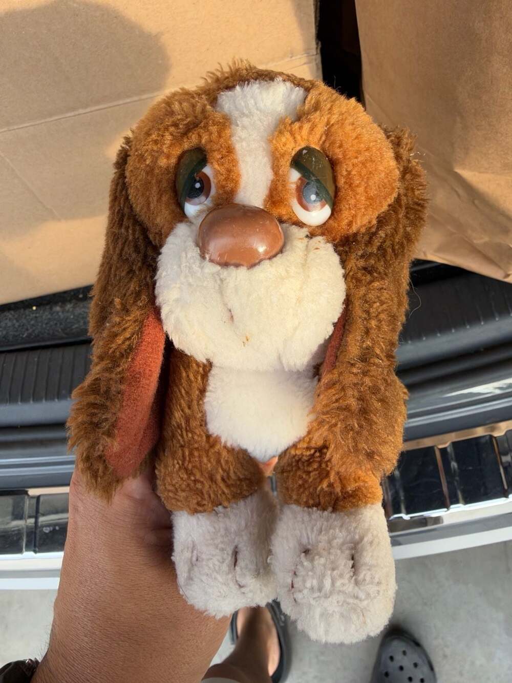 Russ Berrie Baxter Basset Hound Plush Sad Eyes Dog Vintage 871